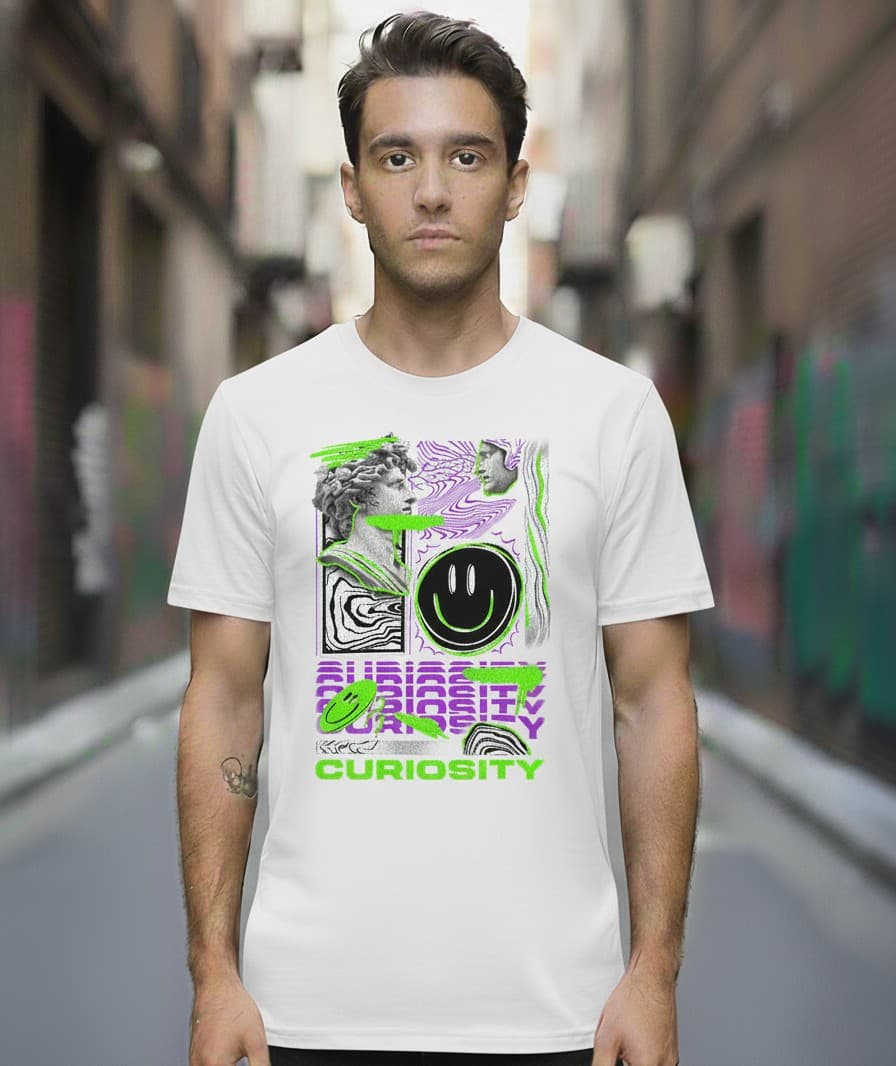 Printed Oversized T-shirt White