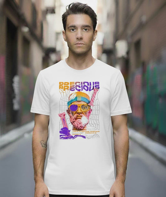 Printed Oversized T-shirt White