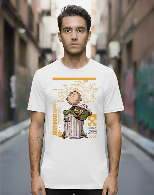 Printed Oversized T-shirt White