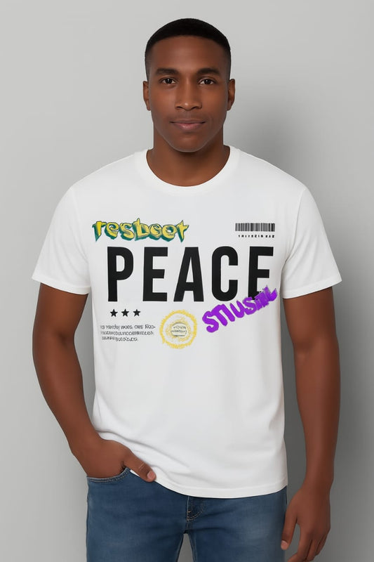 Printed Oversized T-shirt White