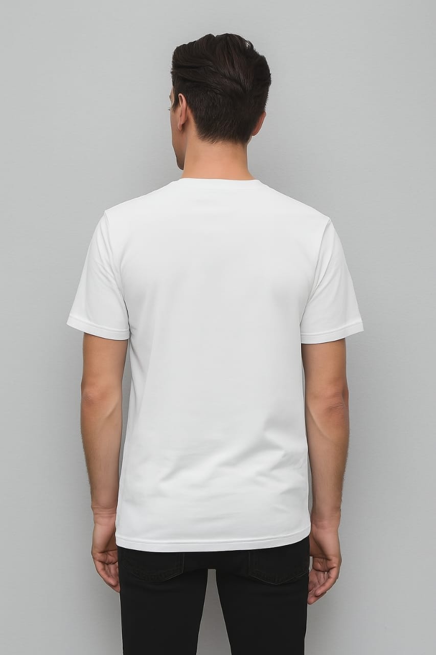 Printed Oversized T-shirt White