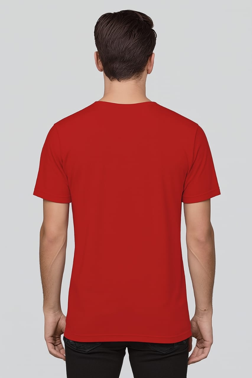 Printed Oversized T-shirt Red