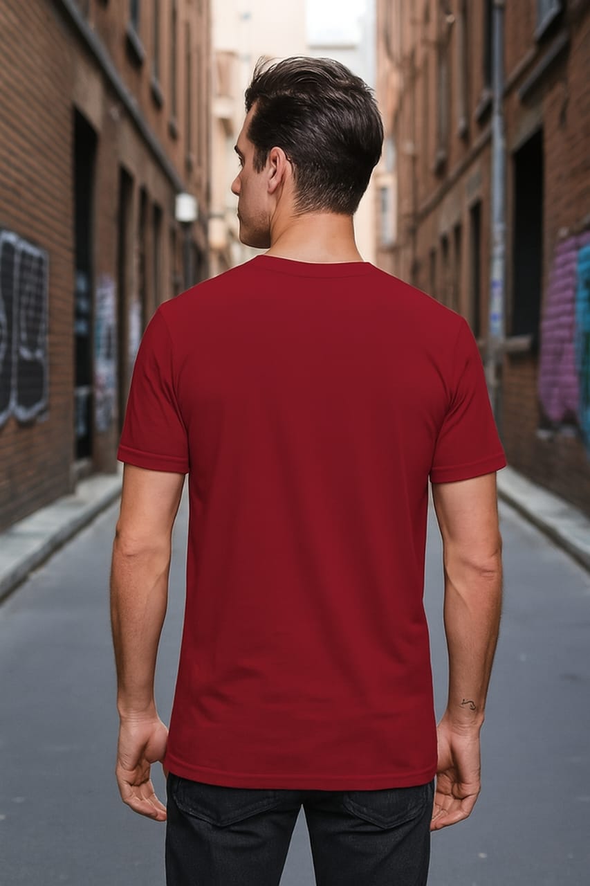 Printed Oversized T-shirt Red