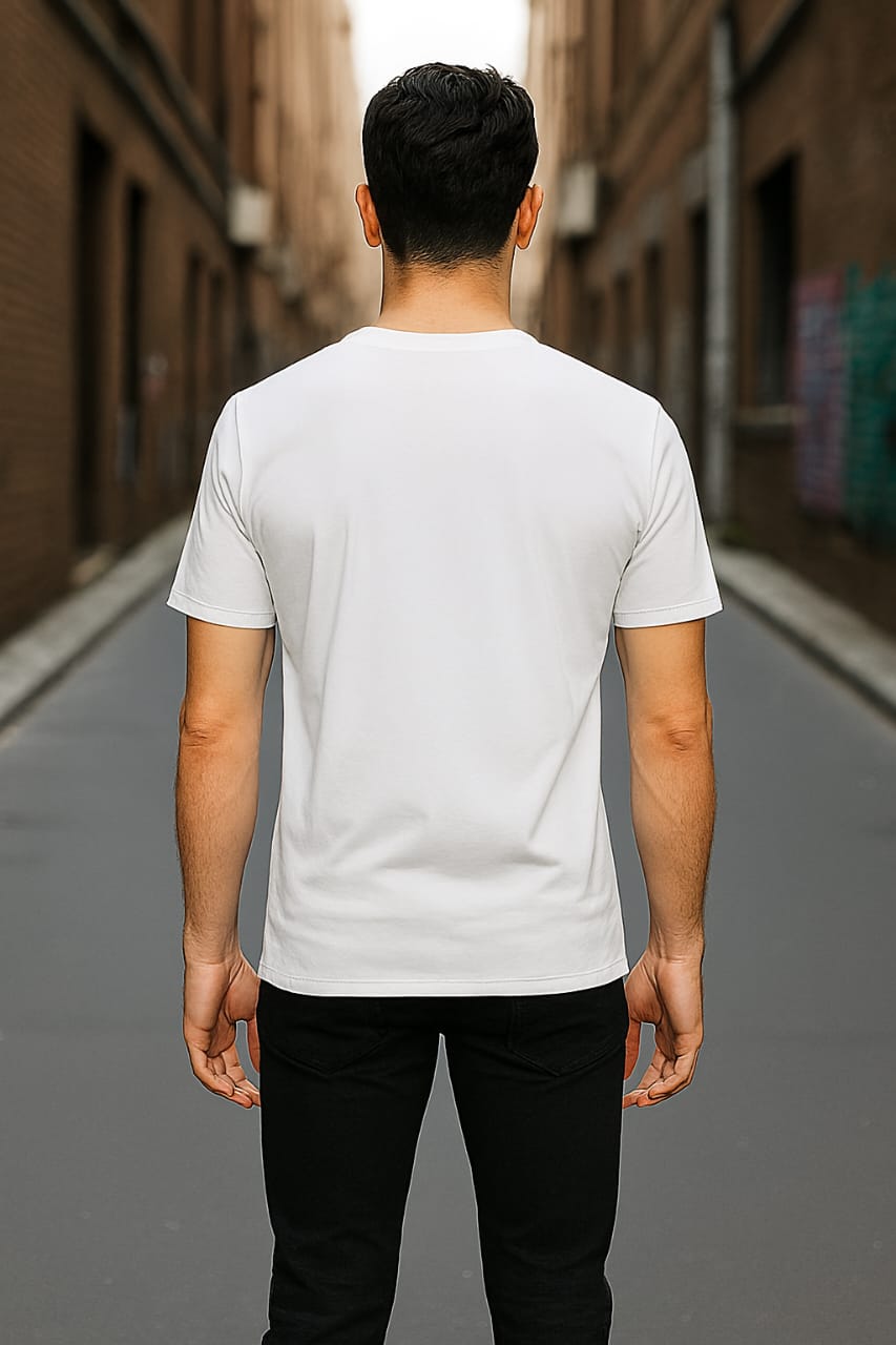 Printed Oversized T-shirt White