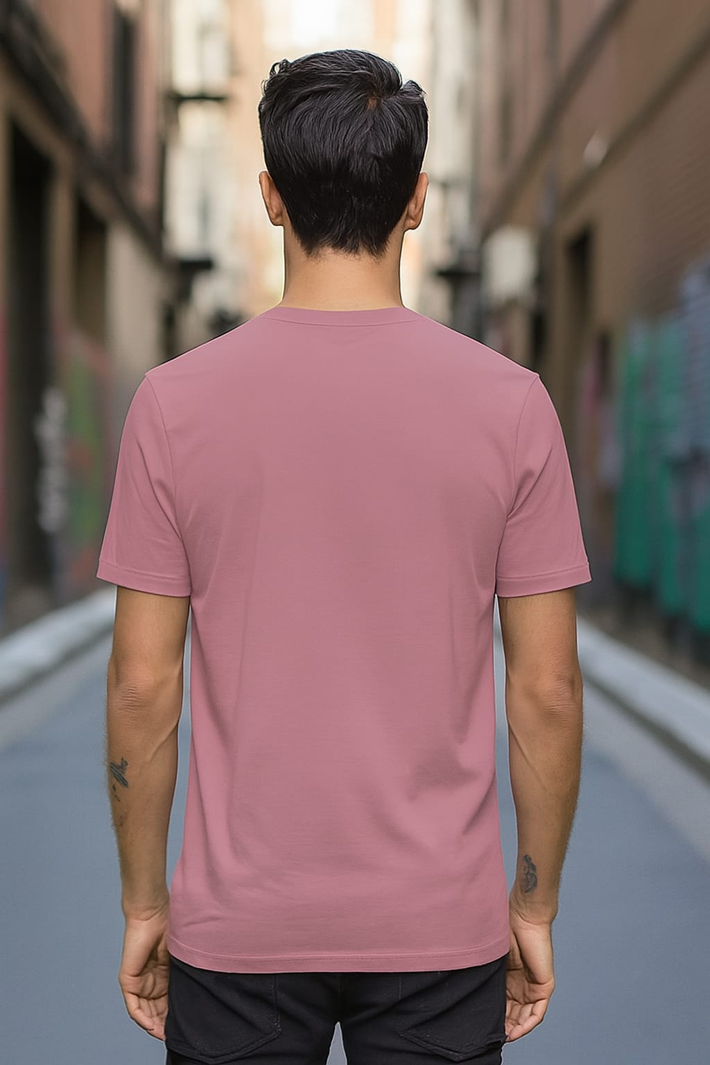 Printed Oversized T-shirt Pink