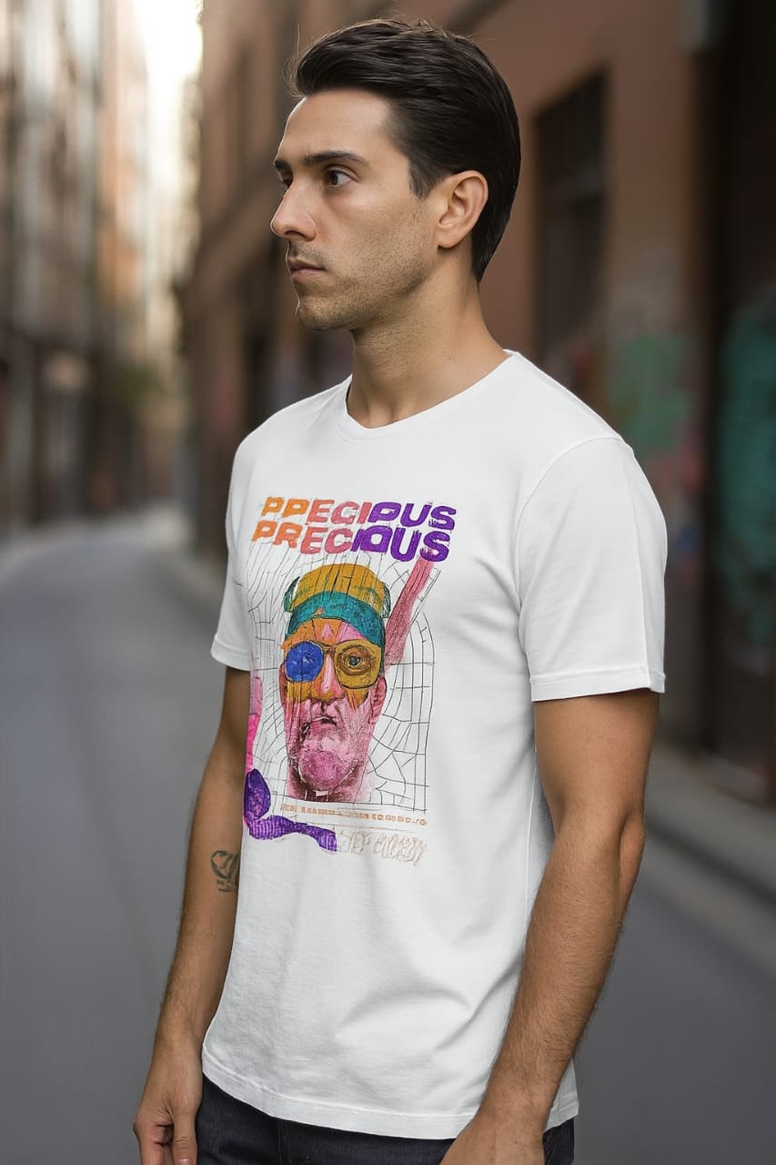 Printed Oversized T-shirt White