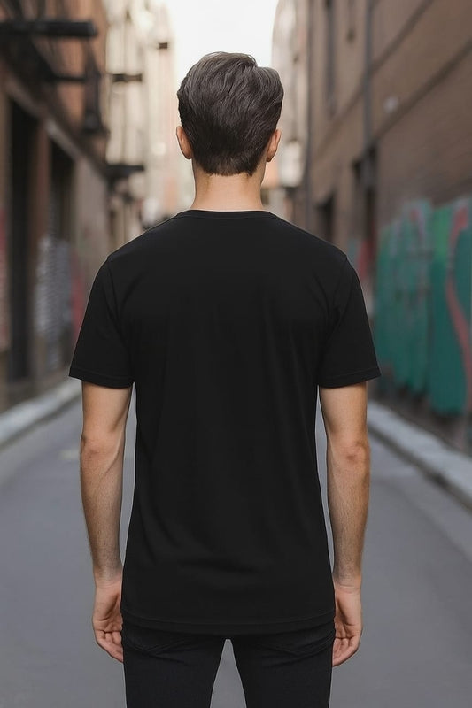 Printed Oversized T-shirt Black