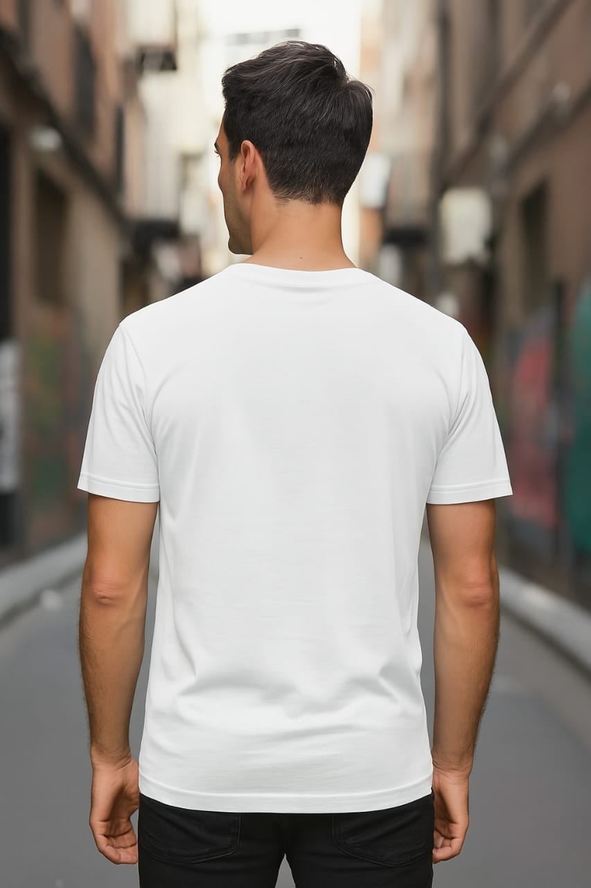 Printed Oversized T-shirt White