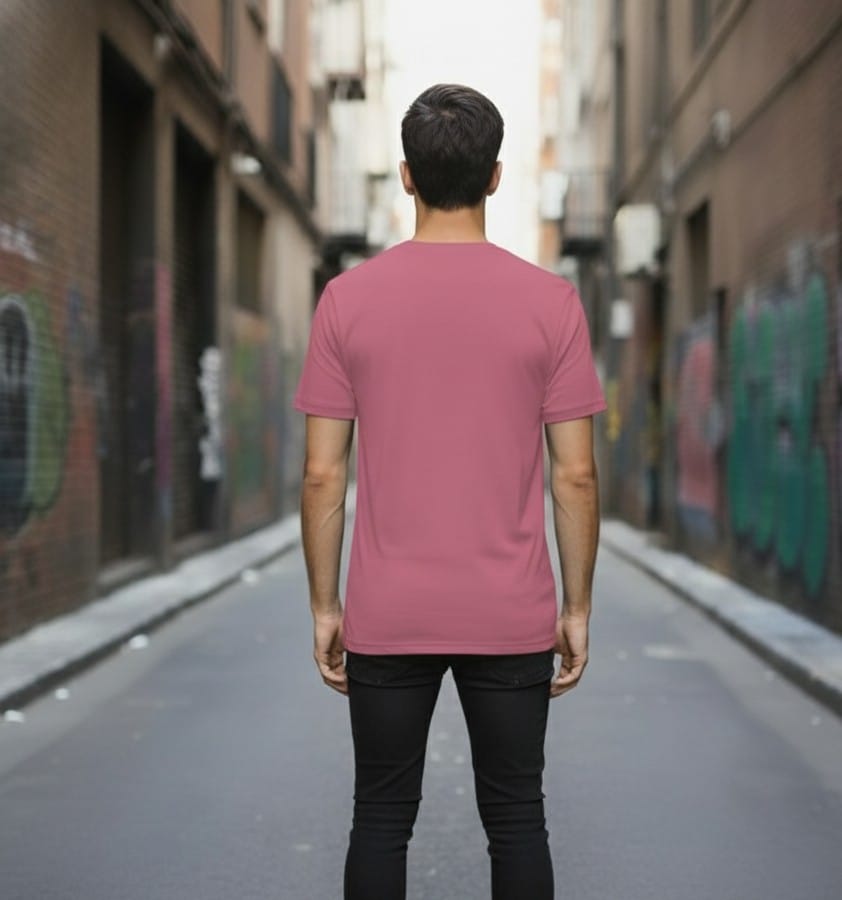 Printed Oversized T-shirt Pink