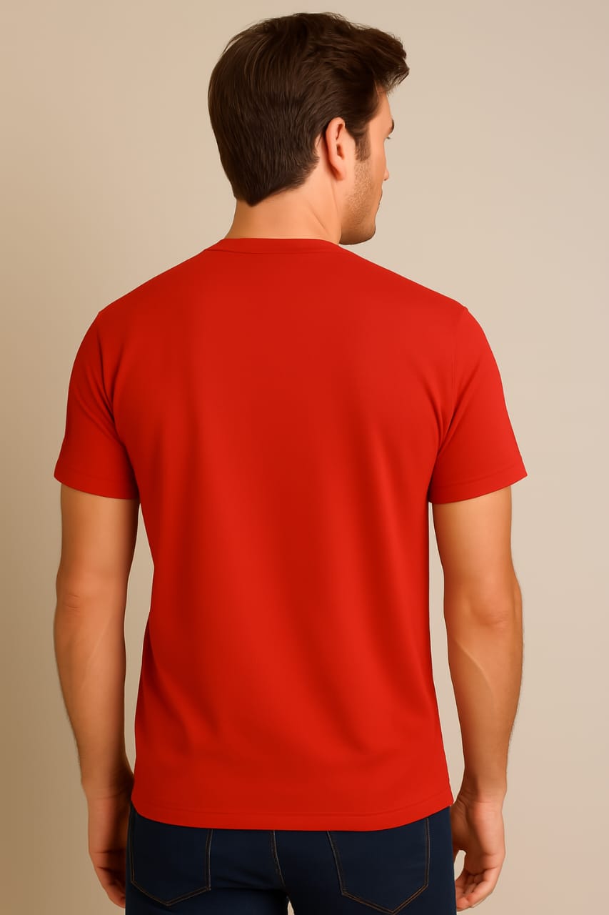 Printed Oversized T-shirt Red