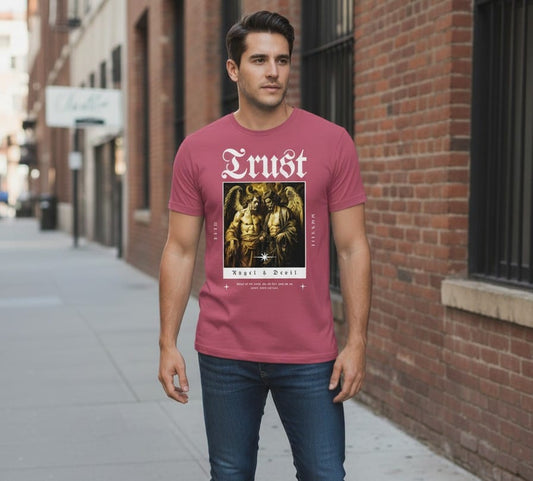 Printed t-shirt half sleeve regular fit pink