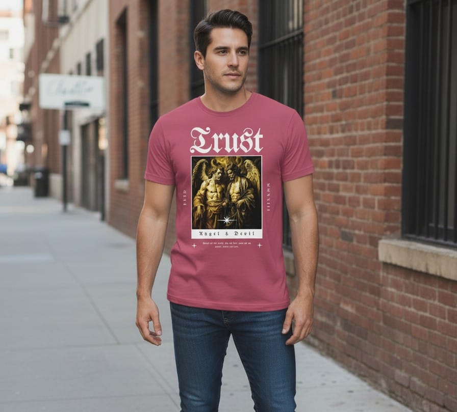 Printed t-shirt half sleeve regular fit pink